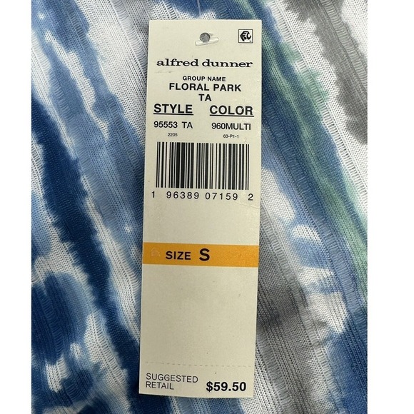 Alfred Dunner Women's Top Blouse Shirt 3/4 Sleeve Tie Dye Print  Size Small - Picture 8 of 8